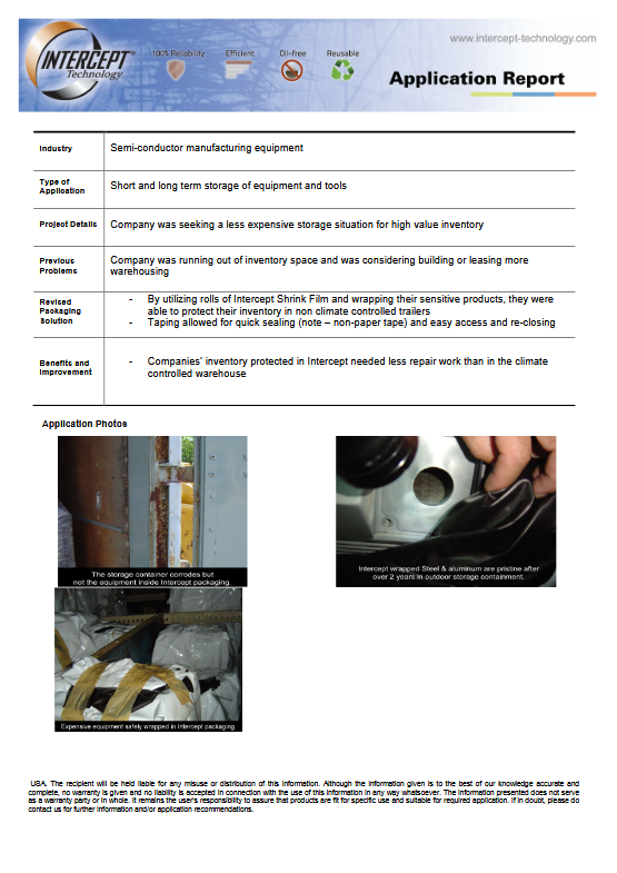 Intercept Technology™ - View Details About Our Equipment Protection PDF