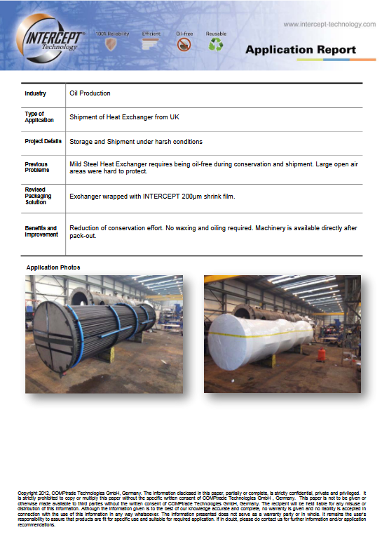 Intercept Technology™ - View Details About Our Oil Rig Shipment PDF