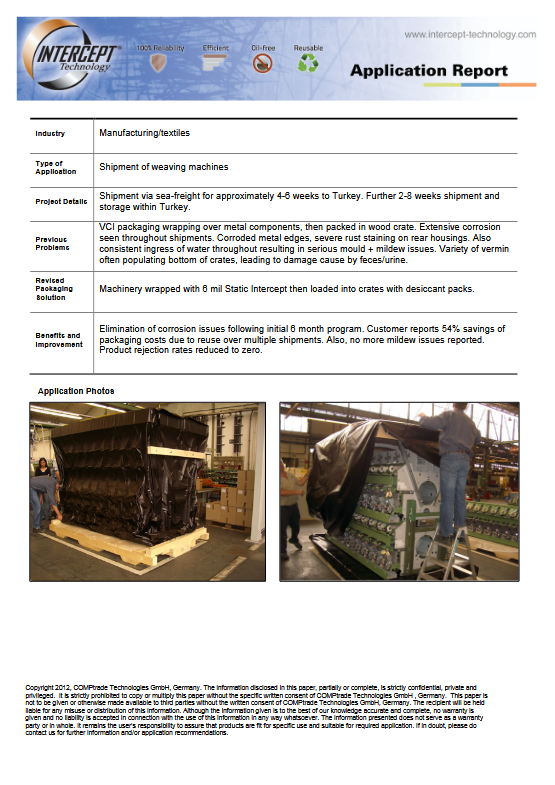 Intercept Technology™ - View Details About Our Shipping / Export PDF